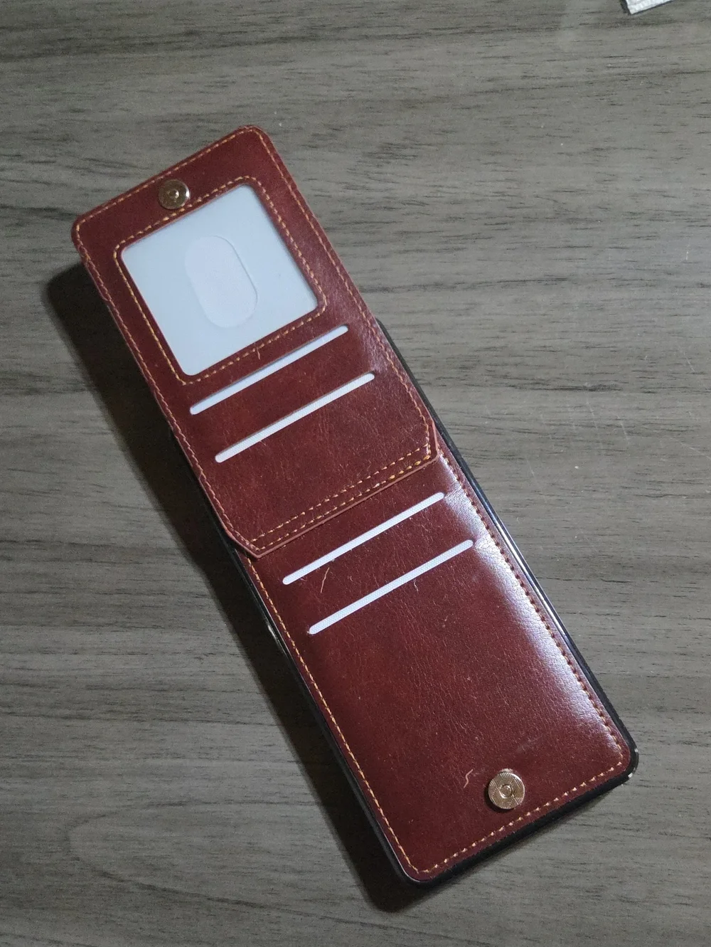 Samsung A42 5g Phone Case with Credit Card Holder - Brown